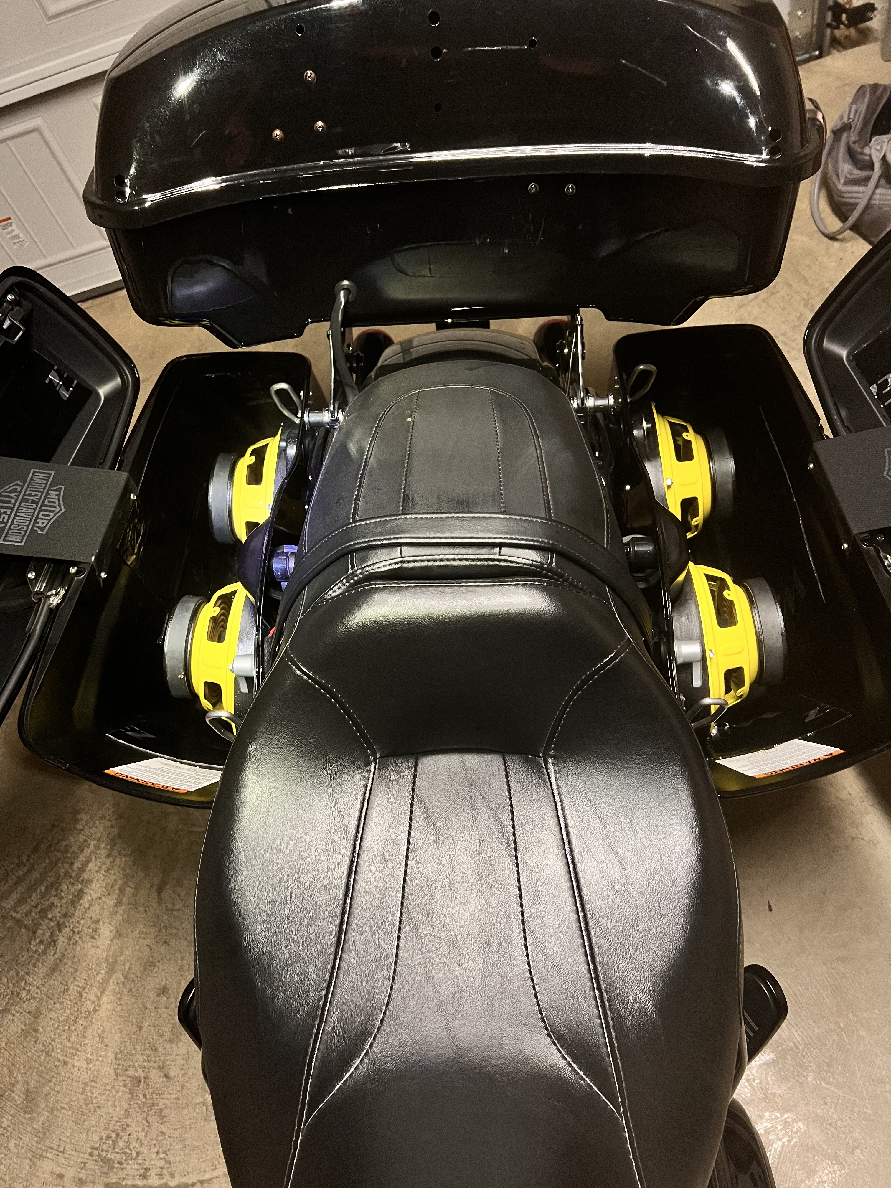 Custom Harley-Davidson Subwoofer Install